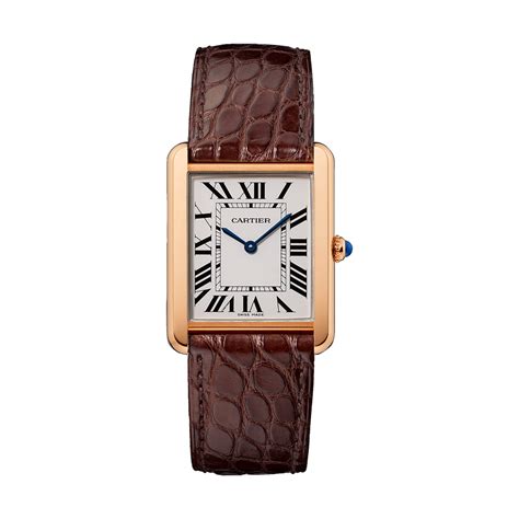 cartier tank pink|cartier ladies large tank watch.